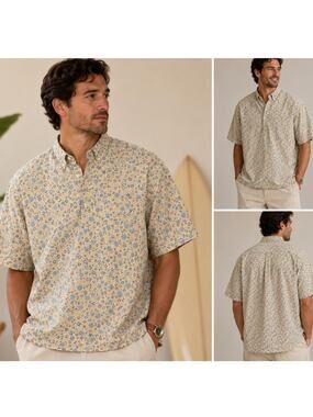 Vintage 90s Reyn Spooner Reverse Print Floral Pullover Aloha Shirt XXL Hawaii
